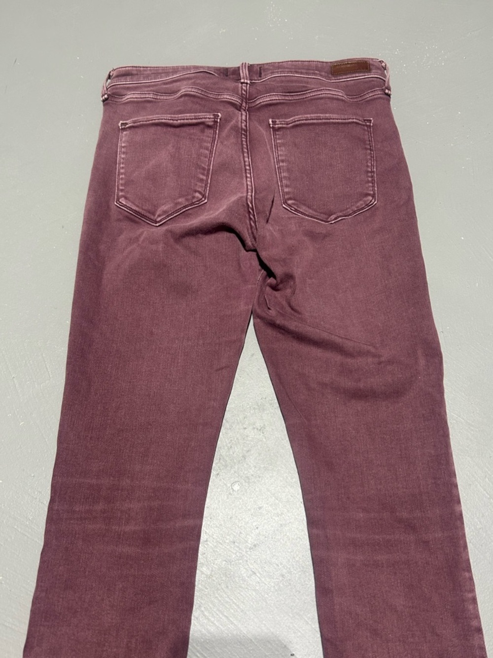 Abercrombie & Fitch Harper Super Skinny Plum / Burgundy Jeans (Women’s Size 6) - Picture 8 of 12